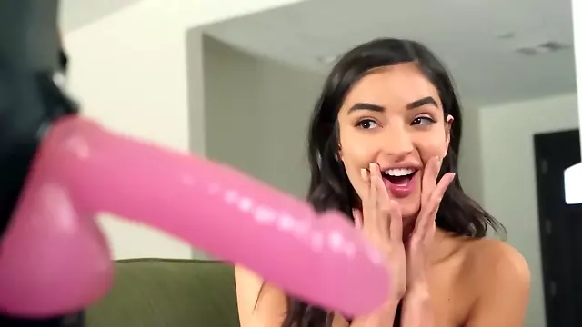 Latina catches the babysitter masturbating and provides help