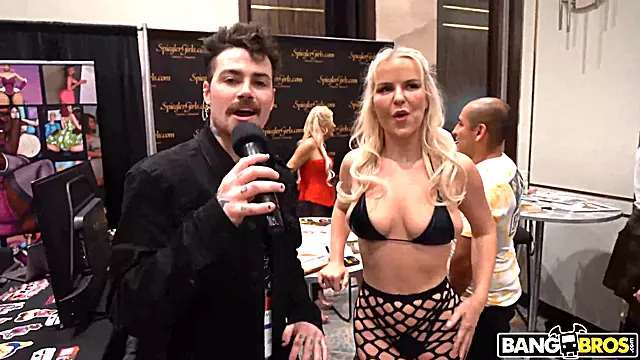 Pornstars Blake Blossom, Valerica Steele, Brenna Mckenna & more get down and dirty with Logan Xander at The 2023 AVN