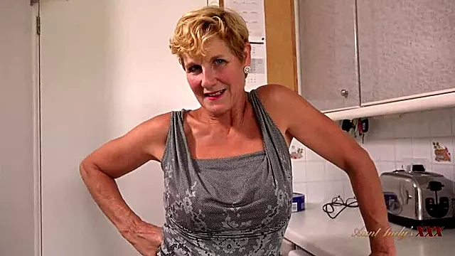 AuntJudysXXX - Busty 57yo Ms. Molly - Kitchen POV Experience