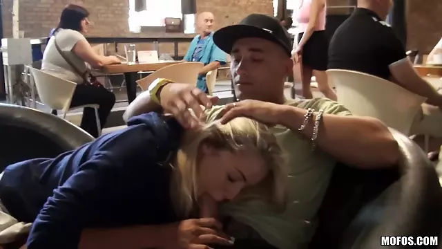 Sneaky Euro Amateur Public Sex 1 - shameless blonde girlfriend Christen Courtney