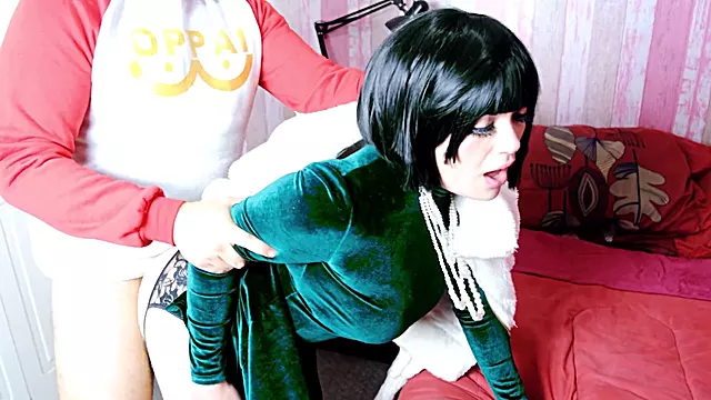 FUBUKI and Saitama cosplay challenge with a sweet darling