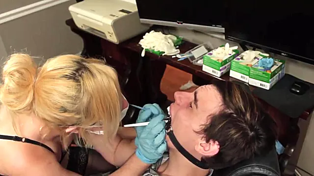 dentist bondage blowjob