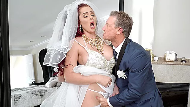 The Cum-Splattered Bride ~ Skyla Novea's Steamy XXX Reality King'sHD Video