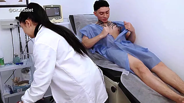 My naughty doctor gives me a thorough examination and ends up having wild sex!