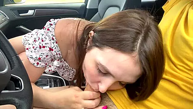 - Okay, I'll spread my legs for you. A young and experienced stepmother sucked her stepson in the car and allowed him to cum in her pussy