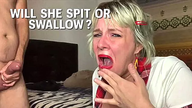 To Swallow or Not, the Cum Dilemma! Featuring Sexy Spunky Girl and Mister Spunks.