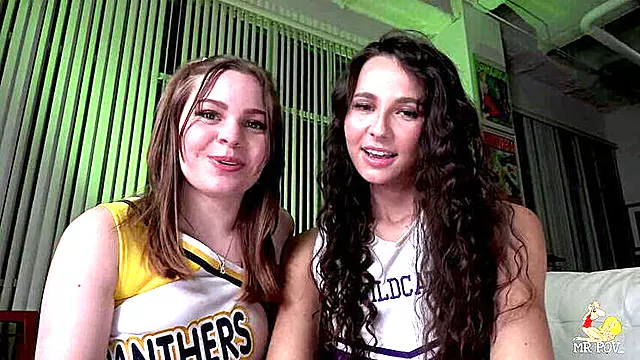 Teen Cheerleaders Liz Jordan & Adrianna Jade Caught by Lecherous Coach!