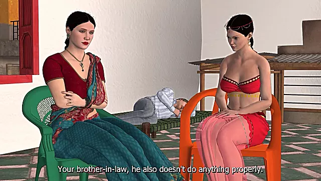 Erotic Indian widow sister-in-law indulges in hardcore sex with the borrower while the lender joins in