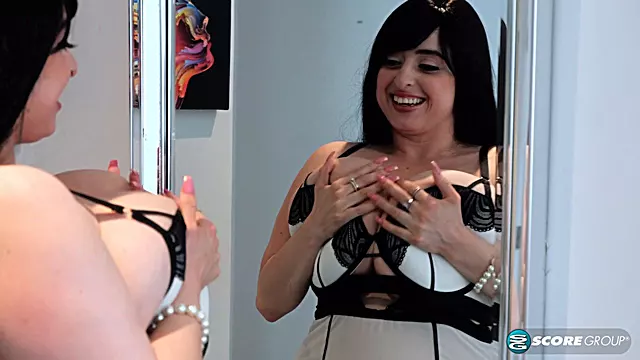 Xena Zoraki strips down to high heels and solo play in the Undressing Room