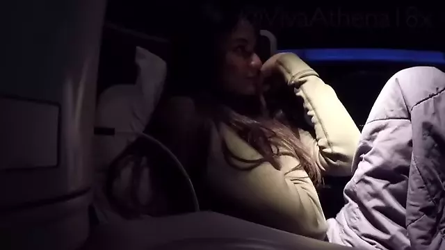 FIRST CLASS ASIAN TEEN NEEDS TO CUM ON PLANE