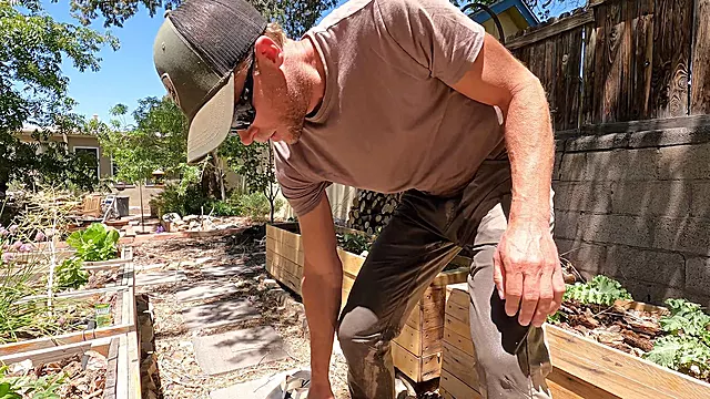 Drenching work boots in the great outdoors with a mix of piss and cum