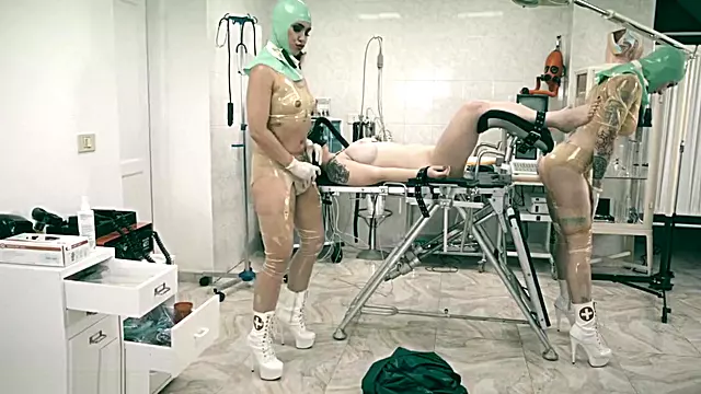 Clinical torments lesbian operating theatre rubber