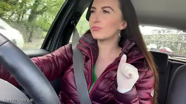 Brunette Medical Driving Girl