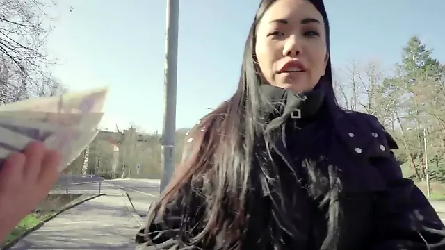 Public Agent Asian babe Alina Crystall Fucks Stranger for Cash