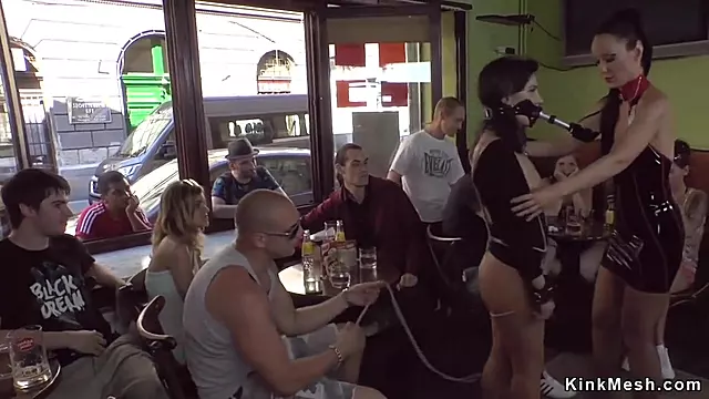 Petite Beauty Gangbang Fucked In Cafe With Fetish Liza